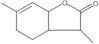 3a,4,5,7a-Tetrahydro-3,6-dimethylbenzofuran-2(3H)-one