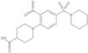 1-[2-Nitro-4-(1-piperidinylsulfonyl)phenyl]-4-piperidinecarboxylic acid