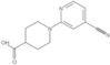 1-(4-Cyano-2-pyridinyl)-4-piperidinecarboxylic acid