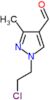 1-(2-chloroethyl)-3-methyl-1H-pyrazole-4-carbaldehyde