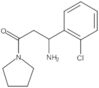 3-Amino-3-(2-chlorophenyl)-1-(1-pyrrolidinyl)-1-propanone