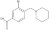 3-Bromo-4-(1-piperidinylmethyl)benzoic acid