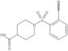 1-[(2-Cyanophenyl)sulfonyl]-4-piperidinecarboxylic acid