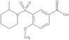 4-Methoxy-3-[(2-methyl-1-piperidinyl)sulfonyl]benzoic acid