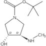 rel-1,1-Dimethylethyl (3R,4R)-3-hydroxy-4-(methylamino)-1-pyrrolidinecarboxylate