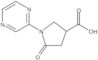 5-Oxo-1-(2-pyrazinyl)-3-pyrrolidinecarboxylic acid