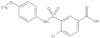 Ácido 4-cloro-3-[[(4-metoxifenil)amino]sulfonil]benzoico