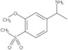 3-Methoxy-α-methyl-4-(methylsulfonyl)benzenemethanamine