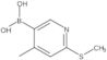 B-[4-Methyl-6-(methylthio)-3-pyridinyl]boronic acid