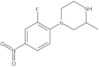 1-(2-Fluoro-4-nitrophenyl)-3-methylpiperazine