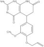 2-Amino-5,8-dihydro-5-[3-methoxy-4-(2-propen-1-yloxy)phenyl]pyrido[2,3-d]pyrimidine-4,7(3H,6H)-dio…