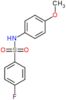 4-fluoro-N-(4-methoxyphenyl)benzenesulfonamide