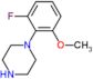 1-(2-fluoro-6-methoxyphenyl)piperazine