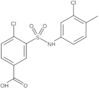 4-Chloro-3-[[(3-chloro-4-methylphenyl)amino]sulfonyl]benzoic acid