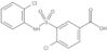 4-Chloro-3-[[(2-chlorophenyl)amino]sulfonyl]benzoic acid