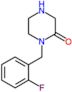 1-(2-fluorobenzyl)piperazin-2-one