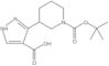 1-Piperidinecarboxylic acid, 3-(4-carboxy-1H-pyrazol-3-yl)-, 1-(1,1-dimethylethyl) ester