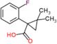 1-(2-fluorophenyl)-2,2-dimethyl-cyclopropanecarboxylic acid
