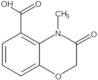 3,4-Dihydro-4-methyl-3-oxo-2H-1,4-benzoxazine-5-carboxylic acid