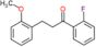1-(2-fluorophenyl)-3-(2-methoxyphenyl)propan-1-one
