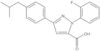 1-(2-Fluorophenyl)-3-[4-(2-methylpropyl)phenyl]-1H-pyrazole-5-carboxylic acid