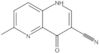 1,4-Dihydro-6-methyl-4-oxo-1,5-naphthyridine-3-carbonitrile