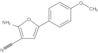 2-Amino-5-(4-methoxyphenyl)-3-furancarbonitrile