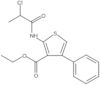 Ethyl 2-[(2-chloro-1-oxopropyl)amino]-4-phenyl-3-thiophenecarboxylate