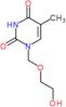 1-[(2-hydroxyethoxy)methyl]-5-methylpyrimidine-2,4(1H,3H)-dione