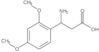β-Amino-2,4-dimethoxybenzenepropanoic acid
