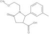 1-(2-Methoxyethyl)-2-(3-methylphenyl)-5-oxo-3-pyrrolidinecarboxylic acid