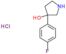 3-(4-fluorophenyl)pyrrolidin-3-ol hydrochloride (1:1)