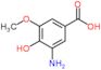 3-amino-4-hydroxy-5-methoxy-benzoic acid