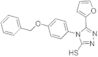 4-[4-(benzyloxy)phenyl]-5-(2-furyl)-4H-1,2,4-triazole-3-thiol