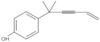 4-(1,1-Dimethyl-4-penten-2-yn-1-yl)phenol