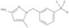 5-Methyl-1-[[3-(trifluoromethyl)phenyl]methyl]-1H-pyrazol-3-amine
