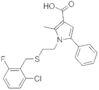 1-{2-[(2-chloro-6-fluorobenzyl)thio]ethyl}-2-methyl-5-phenyl-1H-pyrrole-3-carboxylic acid