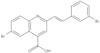 6-Bromo-2-[2-(3-bromophenyl)ethenyl]-4-quinolinecarboxylic acid