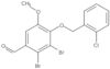 2,3-Dibromo-4-[(2-chlorophenyl)methoxy]-5-methoxybenzaldehyde