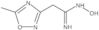 N-Hydroxy-5-methyl-1,2,4-oxadiazole-3-ethanimidamide