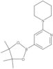 2-(1-Piperidinyl)-4-(4,4,5,5-tetramethyl-1,3,2-dioxaborolan-2-yl)pyridine