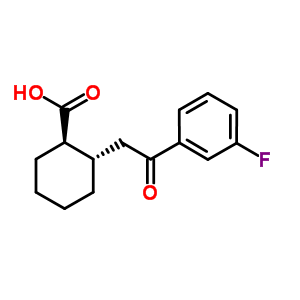 rel-(1R,2S)-2-[2-(3-Fluorophenyl)-2-oxoethyl]cyclohexanecarboxylic acid