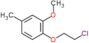 1-(2-chloroethoxy)-2-methoxy-4-methylbenzene