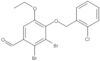 2,3-Dibromo-4-[(2-chlorophenyl)methoxy]-5-ethoxybenzaldehyde