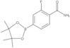 2-Fluoro-4-(4,4,5,5-tetramethyl-1,3,2-dioxaborolan-2-yl)benzamide