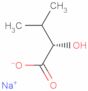 Butanoic acid, 2-hydroxy-3-methyl-, sodium salt (1:1), (2S)-