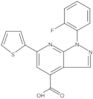 1-(2-Fluorophenyl)-6-(2-thienyl)-1H-pyrazolo[3,4-b]pyridine-4-carboxylic acid