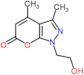 1-(2-hydroxyethyl)-3,4-dimethylpyrano[2,3-c]pyrazol-6(1H)-one