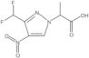 1H-Pyrazole-1-acetic acid, 3-(difluoromethyl)-α-methyl-4-nitro-