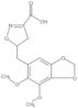 5-[(6,7-Dimethoxy-1,3-benzodioxol-5-yl)methyl]-4,5-dihydro-3-isoxazolecarboxylic acid